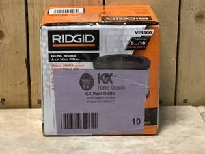 HEPA Media Filter for RIDGID Ash Vacuum, DV0510 by RIDGID Customer Returns See Pictures