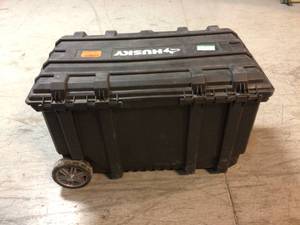 37 in. Rolling Tool Box Utility Cart Black by Husky Customer Returns See Pictures
