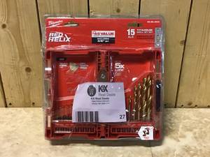 SHOCKWAVE Impact-Duty Titanium Drill Bit Set (15-Piece) by Milwaukee Customer Returns See Pictures
