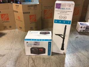 Lot of 2 Mixed Outdoor Items One Mailbox and One Mailbox Post Customer Returns See Pictures