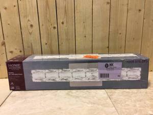 Keighley 24 in. 1-Light Chrome LED Crystal Bathroom Vanity Light Bar by Home Decorators Collection Customer Returns See Pictures