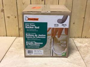12 in. x 250 ft. Grey Poly Foam Caulk Saver Contractor Pack by Frost King Customer Returns See Pictures