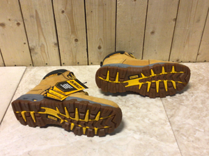 Mens Halogen 6 Work Boots - Steel Toe - Wheat Size 8.5(M) by DEWALT Customer Returns See Pictures