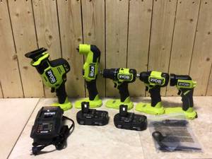 ONE HP 18V Brushless Cordless Compact 5-Tool Combo Kit with (2) 1.5 Ah Batteries, Charger, and Bag by RYOBICustomer Returns See Pictures