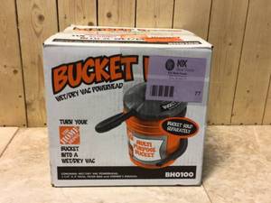 5 Gal. 1.75-Peak HP WetDry Shop Vacuum Powerhead with Filter Bag and Hose (compatible with 5 Gal. Homer Bucket) by Bucket Head Customer Returns See Pictures