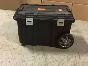 26 in. Connect Rolling Tool Box Black by Husky Customer Returns See Pictures