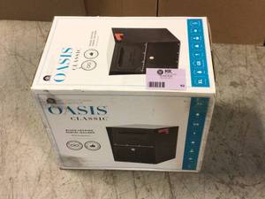 Oasis Classic Black, Extra Large, Steel, Locking, Post Mount Parcel Mailbox with High Security Reinforced Lock by Architectural Mailboxes Customer Returns See Pictures