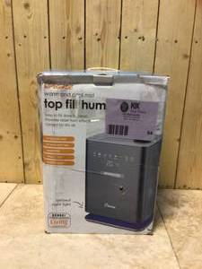 1.2 Gal. Warm & Cool Mist Top Fill Humidifier with Remote for Medium to Large Rooms up to 500 sq. ft by Crane Customer Returns See Pictures