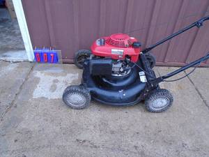 MTD Pro 21 gas push lawn mower. Deck needs a little re-enforcing. Tested & works. As shown.