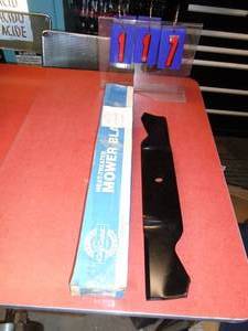 Cub Cadet 38 mower blades. New in box. As shown.