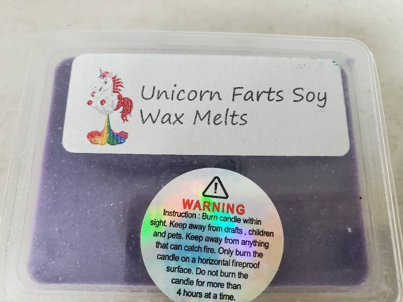 lot 28 image: 2 New Unicorn Farts Soy Wax Melts