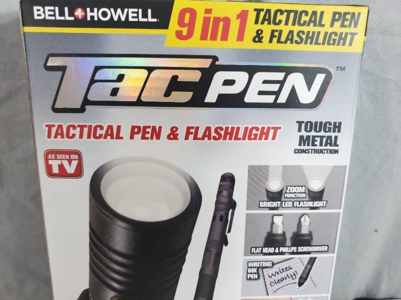 lot 48 image: New Tac Pen 9 in 1 Tactical Pen and Flashlight