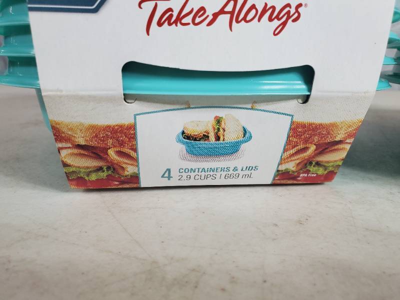 lot 100 image: 3 New Sets of Rubbermaid Take Alongs