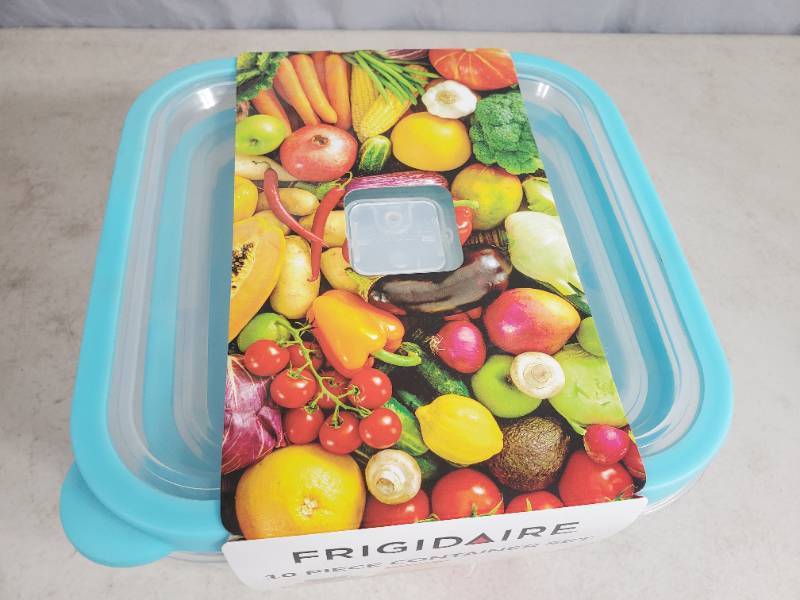 lot 127 image: New Frigidaire 10 Piece Food Storage Container Set
