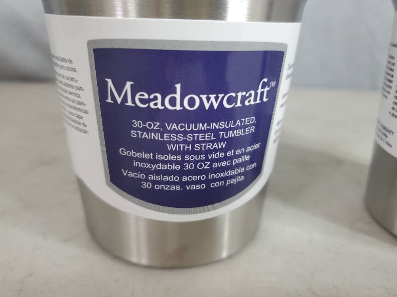lot 207 image: 2 New Meadowcraft SS Tumblers