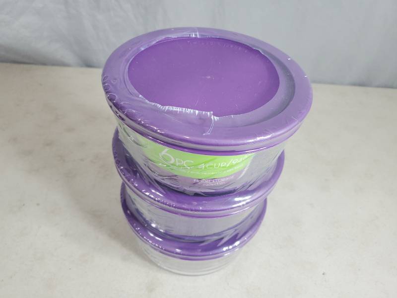 lot 225 image: New Kitchen Classics 6 Piece Glass Food Storage Set