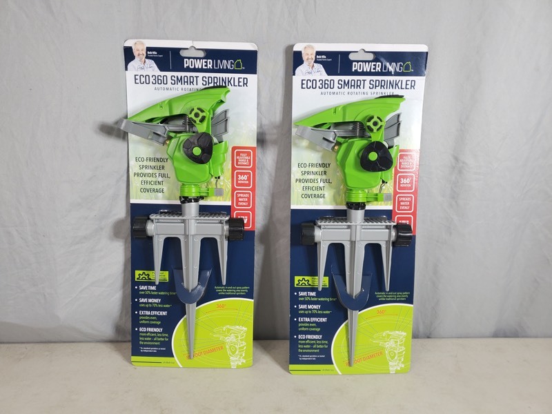 lot 98 image: 2 New Eco 360 Smart Sprinklers