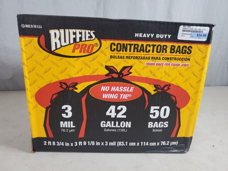 lot 99 image: New Heavy Duty 42 Gallon Contractor Bags