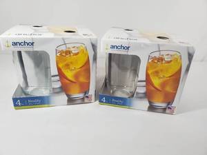 lot 93 image: 2 New Sets of Anchor Reality Glass Sets