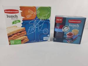 lot 110 image: 2 New Rubbermaid Lunch Blox Sets
