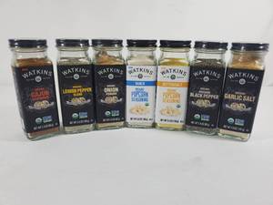 lot 179 image: 7 New Watckins Spices  Seasonings