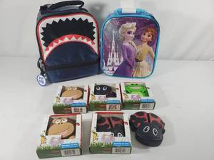 lot 181 image: 6 New Super Cute Ice Packs and 2 New Lunchboxes