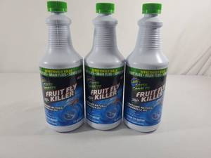 lot 219 image: 3 New Bottles of Green Gobbler Fruit Fly Killer
