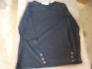 lot 45 image: 9 Brianna Tee Solid Black Long Slee...