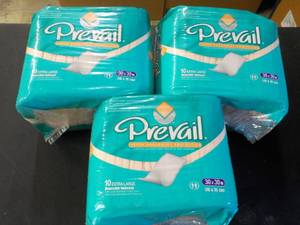 lot 153 image: 3 pkgs Prevail Disposable Underpads...