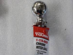 lot 196 image: Hyper Tough 1 78 Chrome Hitch Bal...