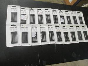 lot 78 image: 20 pkgs Cable Ties...