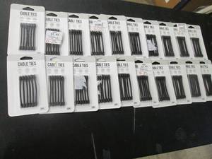 lot 79 image: 20 pkgs Cable Ties...