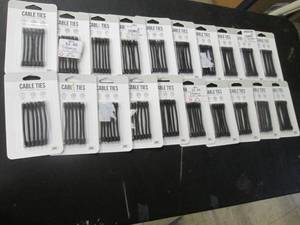 lot 80 image: 20 pkgs Cable Ties...