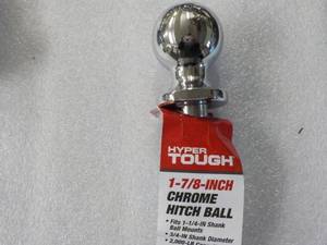 lot 199 image: Hyper Tough 1 78 Chrome Hitch Bal...