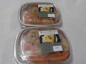 lot 256 image: 2 Frozen 32 oz Pkgs Atlantic Salmon...