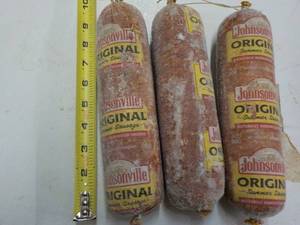 lot 272 image: 3 Tubes Frozen Johnsonville Origina...