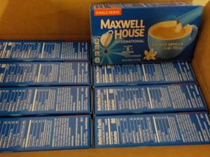 lot 279 image: Case of 8 Boxes Maxwell House Frenc...