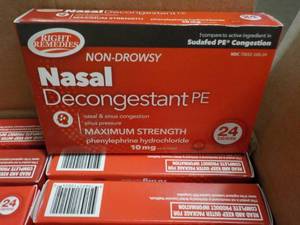 lot 286 image: Case of 12 Boxes Right Remedies Nas...