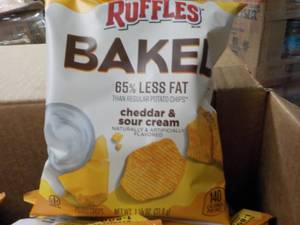 lot 292 image: Case of Ruffles Cheddar and Sour Cr...