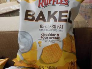 lot 294 image: Case of Ruffles Cheddar and Sour Cr...