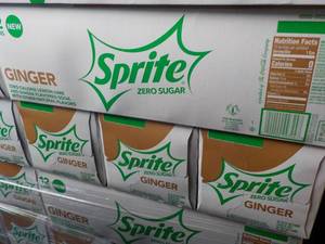 lot 323 image: 4 - 12 pack Sprite Ginger Zero Suga...