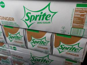 lot 324 image: 4 - 12 pack Sprite Ginger Zero Suga...