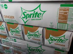 lot 325 image: 4 - 12 pack Sprite Ginger Zero Suga...