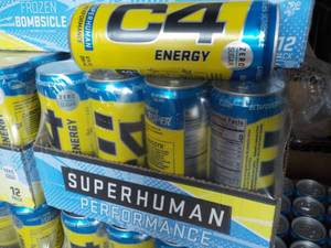 lot 332 image: 12 Pack C4 Energy Drink Zero Sugar...