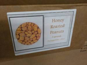 lot 335 image: 5 lb. Box Honey Roasted Peanuts...