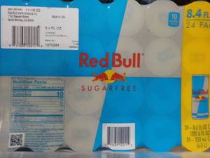lot 366 image: Case of 24 Red Bull Sugar Free...