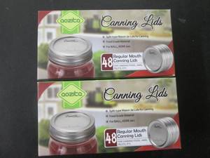 lot 98 image: 96 Regular Mouth Canning Lids...