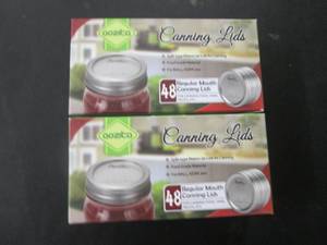 lot 99 image: 96 Regular Mouth Canning Lids...