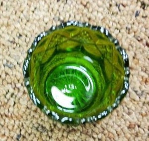 lot 40 image: Carnival shot glass, Green
