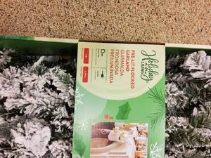 lot 73 image: Holiday living pre lite flocked garland